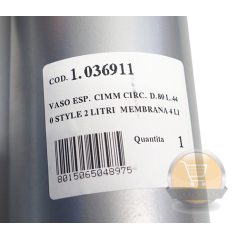   Immergas tágulási tartály 2L M4 1/2"  Ø 80  L=440 1.036911