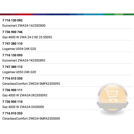 Bosch GAZ 4000W-Junkers Ceraclass Comfort Buderus hőcserélő 87154065460