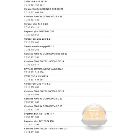 Bosch Junkers Buderus tágulási tartály 87154073280