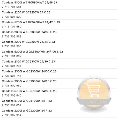 Bosch Condens tömítés 8716117051