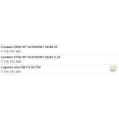   Bosch Condens 5300/5700 WT tágulási tartály 12L 8716767123