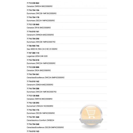 Bosch GAZ 4000W-7000W-Junkers Cerastar Ceraclass füstgáz érzékelő ntc 87172080640