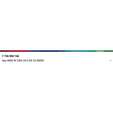 Bosch Gaz 4000 W ZWA 24-2 KE vezérlőpanel 87186476610