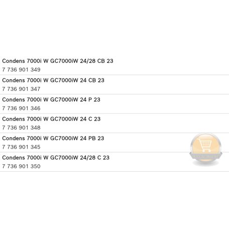 Bosch Condens 7000i W kondenzációs hőcserélő 24kw 87376020680