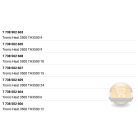 Bosch elektromos kazán fűtőszál  alátét tömítés 80x59x2 8738104719